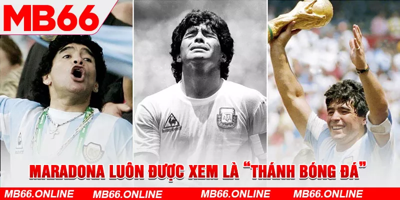 Maradona luôn được người Argentina xem là “Thánh bóng đá”